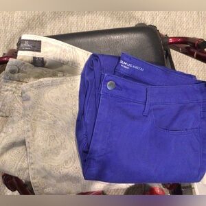 Chicos. Size 2.5 pants beige. Purple